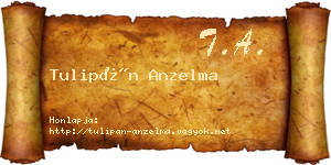 Tulipán Anzelma névjegykártya
